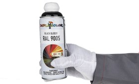 تصویر اسپری رنگ مشکی براق دوپلی کالر مدل RAL 9005 حجم 400 میلی لیتر ا Dupli Color RAL 9005 Black Glossy Paint Spray 400ml Dupli Color RAL 9005 Black Glossy Paint Spray 400ml