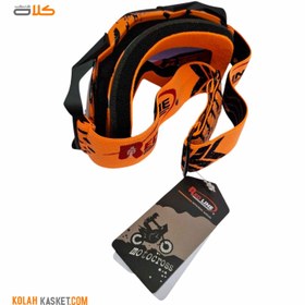 تصویر عینک موتور سواری کراسی نارنجی REDLINE مدل ARMY REDLINE ARMY Model Crossy Orange Motorcycle Goggles