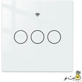 تصویر کلید هوشمند لمسی MOES سفید 
