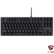 تصویر کیبورد مخصوص بازی مکانیکی رپو مدل V500 Alloy Version Rapoo V500 Alloy Version Mechanical Gaming Keyboard