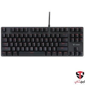 تصویر کیبورد مخصوص بازی مکانیکی رپو مدل V500 Alloy Version Rapoo V500 Alloy Version Mechanical Gaming Keyboard