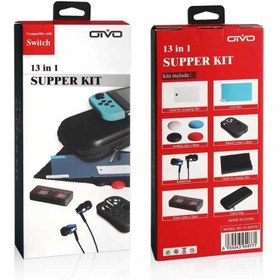 تصویر پک لوازم ۱۳ کاره نینتندو سوییچ برند OIVO ا OIVO 13-in-1 super kit for Nintendo switch OIVO 13-in-1 super kit for Nintendo switch