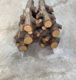 تصویر هیزم شومینه گازی 