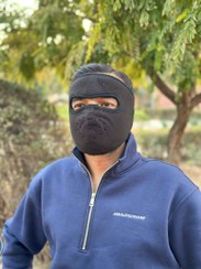 تصویر فیس ماسک پلار پشت چسبی - مشکی 