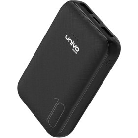 تصویر پاوربانک UN10 یونیوو 10000 میلی آمپر ساعت Univo UN10 10000mAh Power Bank