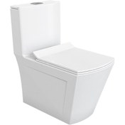 تصویر توالت فرنگی چینی کرد مدل ورونیا یک تکه 