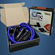 تصویر وایر تقویتی ۹ میل موتور سیکلت رنگ آبی 