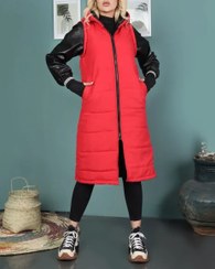 تصویر کاپشن پافر شو بلند 