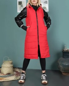 تصویر کاپشن پافر شو بلند 