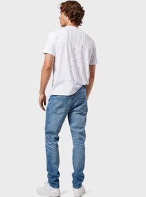 تصویر جین اسکینی فیت با رنگ شست‌وشوی متوسط برند american eagle Mid Wash Skinny Fit Jeans