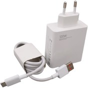 تصویر شارژر شیائومی مدل MDY-13-EE توان 120 وات دو پین همراه کابل Charger Xiaomi MDY-13-EE 120W Dual Pin With Cable
