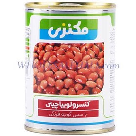 تصویر مکنزی کنسرو لوبیا چیتی با سس گوجه فرنگی 380 گرم - (فروش عمده و صادراتی) - کد 824039 