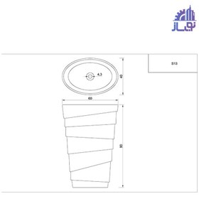 تصویر روشویی کورینی زنو مدل S13 ZENO 