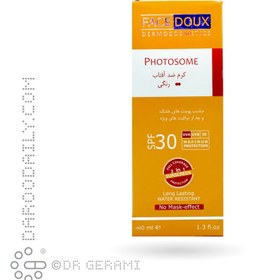 تصویر ضد آفتاب کرم پودری بژ روشن پوست خشک مدل Photosome با SPF30 فیس دوکس 40 میلی لیتری 