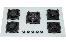 تصویر اجاق گاز شیشه ای جانا رنگ سفید مدل G-301 