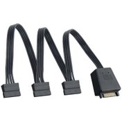 تصویر کابل برق 15 پین SATA سیلوراستون مدل SST-CP06-L SilverStone CP06-L 15-pin SATA Power Cable