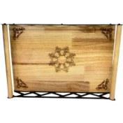 تصویر سینی مستطیل چوب،فلز لیزری 