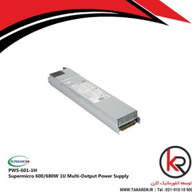 تصویر پاور سوپرمیکرو Supermicro 600/680W 1U Multi-Output Power Supply (PWS-601-1H) 