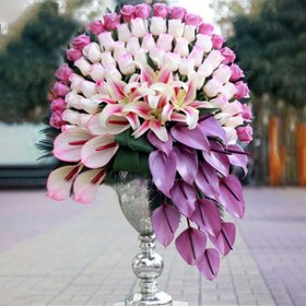 تصویر جام گل رز لب ماتیکی 