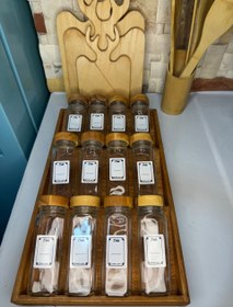 تصویر جا ادویه ی ۱۲تایی با استند - ۱ 