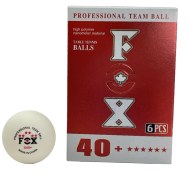 تصویر توپ پینگ پنگ فاکس مدل ۶ ستاره بسته ۶ عددی از پلیمر 