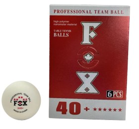 تصویر توپ پینگ پنگ فاکس مدل ۶ ستاره بسته ۶ عددی از پلیمر 