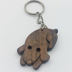 تصویر جاکلیدی سگ چوبی 