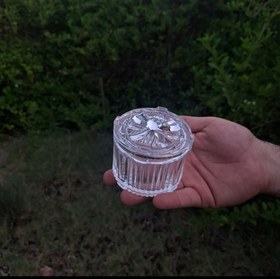 تصویر قندان فانتزی کریستال برند دلی مدل گرد 