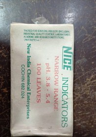 تصویر کاغذ ph 3.8-5.4 هندی ۱۰۰ عددی Ph-indicator strips