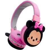 تصویر هدست بلوتوثی طرح فانتزی میکی موس مدل AH-806M mickey Mouse AH-806M Wireless Headset