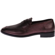 تصویر کفش کالج قهوه ای رسمی آریوان 033 