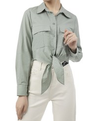 تصویر شومیز زنانه سبز سرژه Serge کد 207361 