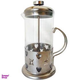 تصویر قهوه ساز فرنچ پرس مدل قلب 