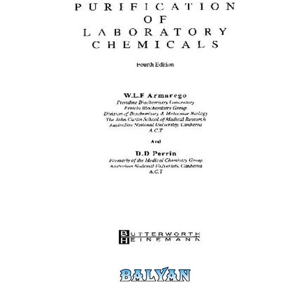 خرید و قیمت دانلود کتاب Purification of Laboratory Chemicals ا تصفیه