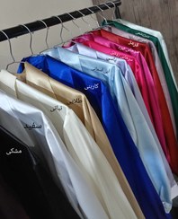 تصویر شومیز ساتن - یاسی تیره / 1 / 70 