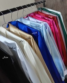 تصویر شومیز ساتن - یاسی تیره / 1 / 70 