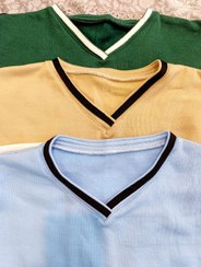 تصویر دورس یقه هفت تو کرک زنانه دو رنگ 