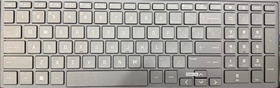 تصویر کیبورد کامل لپتاپ ویکتوس اچ پی 