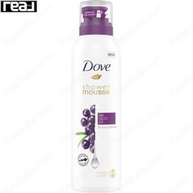 تصویر موس شوینده بدن داو با روغن آکای حجم 200 میل dove Shower Mousse with Acai Oil