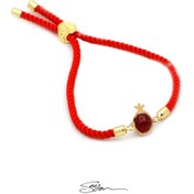 تصویر دستبند طلا انار 