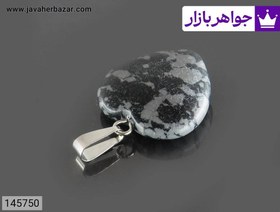 تصویر پلاک ابسیدین طرح قلب زیبا کد 145750 