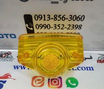 تصویر شیشه خطر (طلق) انواع موتور سیکلت هندا CG سی جی زرد لیمویی 