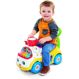 تصویر واکر و ماشین پایی کودک fisher price رنگ سفید مدل 39988 