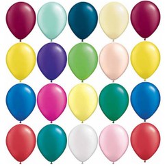 تصویر بادکنک ساده سایز 12 تک عددی رنگ جور 