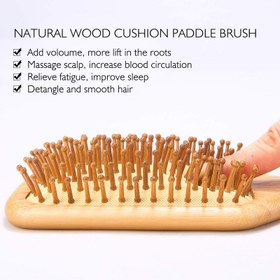 تصویر برس مو مدل چوبی 