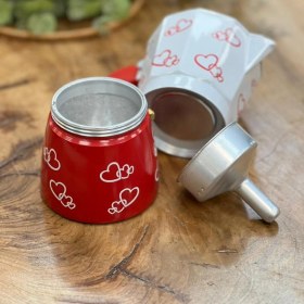 تصویر قهوه جوش 6 کاپ قلبی 