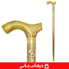 تصویر عصا چوبی کد 01 جنس چوب سفید عصا چوبی پیاده روی سالمندان 