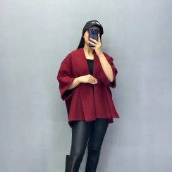 تصویر کت فوتر زنانه یقه مارشال فوتر گرم دار با کیفیت و دوخت و طراحی زیبا