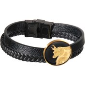 تصویر دستبند چرم مردانه اردیبهشت 