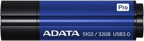 تصویر ADATA S102 Pro 256GB USB 3.1 سرعت فوق العاده سریع تا 200 مگابایت در ثانیه بخوانید ADATA S102 Pro 32GB USB 3.1 Ultra Fast Read Speed up to 90 MB/s Flash Drive Blue (AS102P-32G-RBL) 32 GB Blue